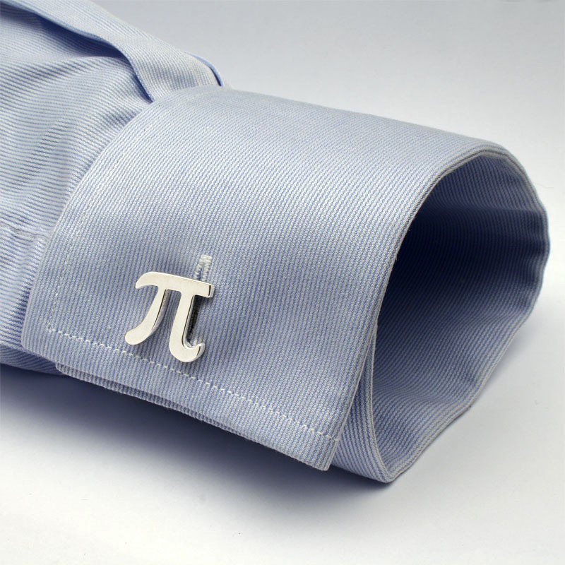 Pi π Math Cufflinks - A Perfect Blend of Style and Geek Chic! - The Gift Shop