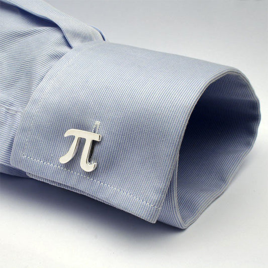Pi π Math Cufflinks - A Perfect Blend of Style and Geek Chic! - The Gift Shop