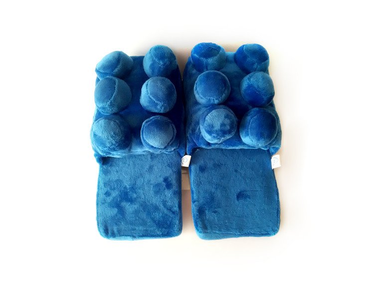 LEGO Building Brick Slippers - The Gift Shop