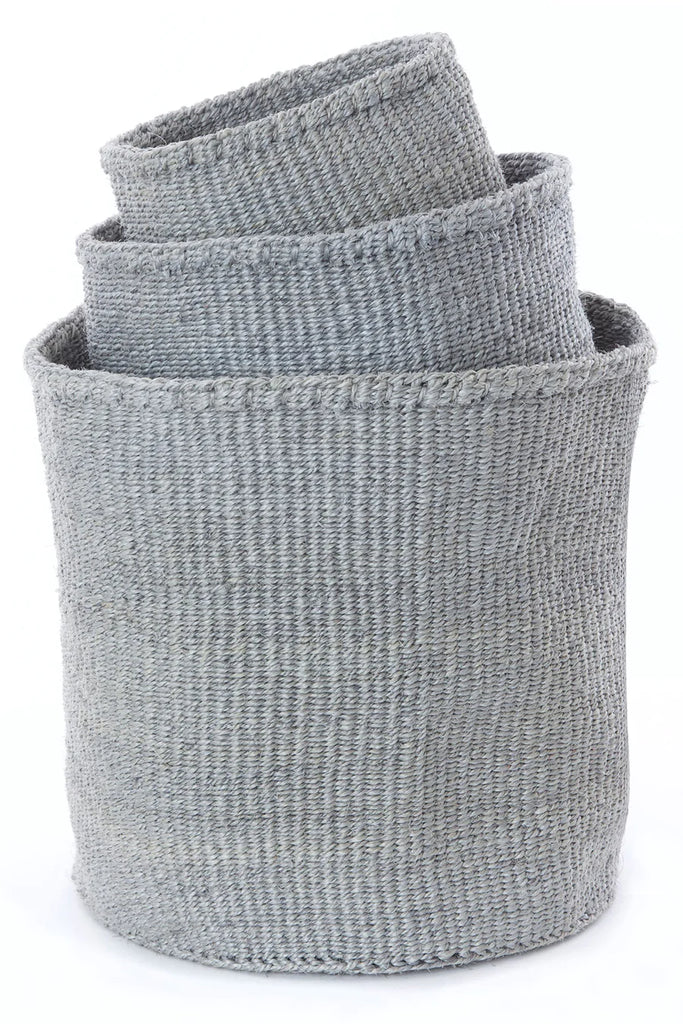 Handwoven African Nesting Storage and Planter Baskets | Set of 3 - The Gift Shop