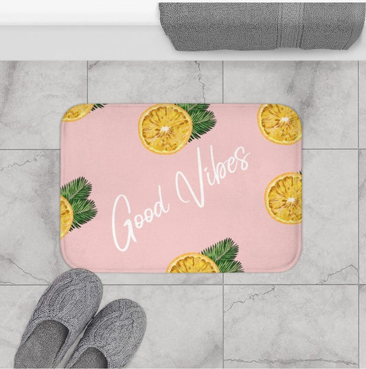 Good Vibes Lemon Bath Mat – Thoughtful Gift from The Gift Shop UAE