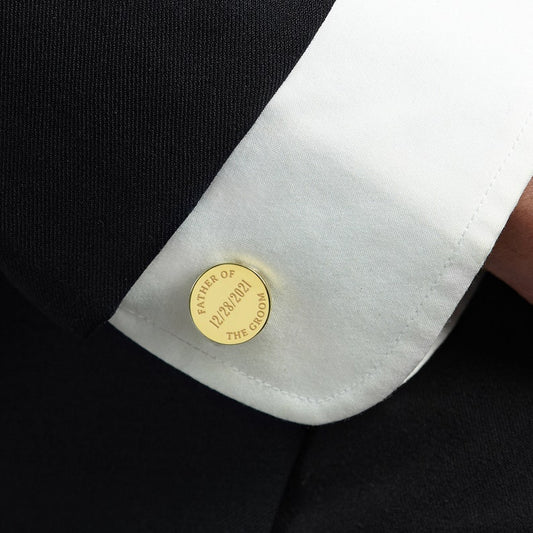 Personalized Father of the Groom Cufflinks - The Gift Shop