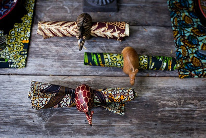 Hand - Carved African Safari Animal Napkin Ring Set – Thoughtful Gift from The Gift Shop UAE