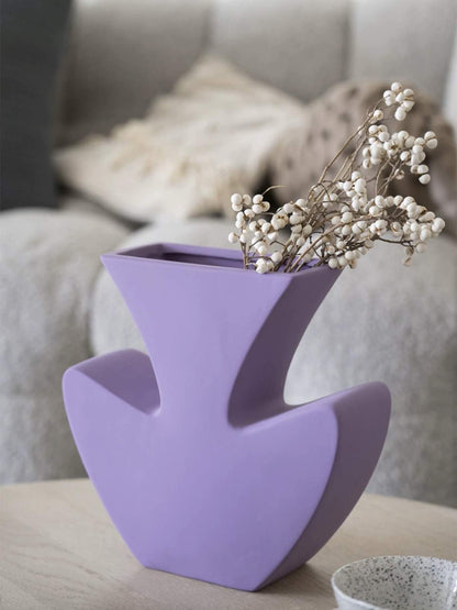 Handmade Memphis Geometric Ceramic Vase – Thoughtful Gift from The Gift Shop UAE