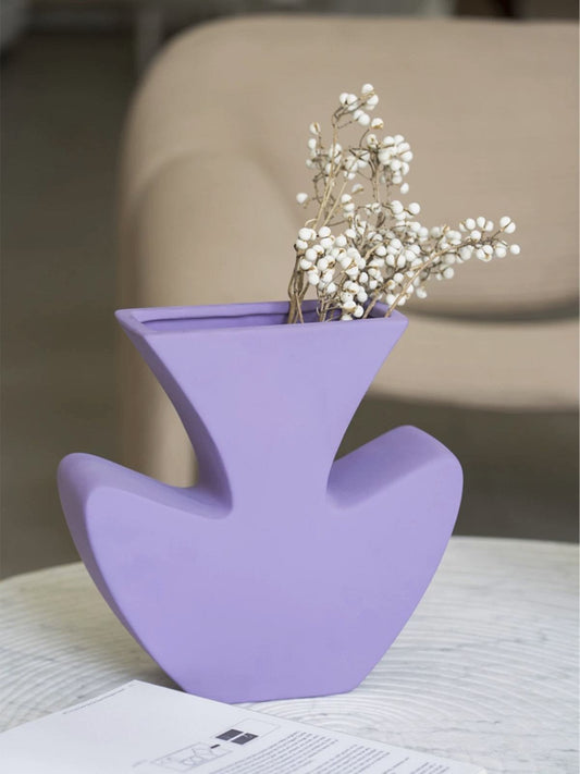 Handmade Memphis Geometric Ceramic Vase – Thoughtful Gift from The Gift Shop UAE