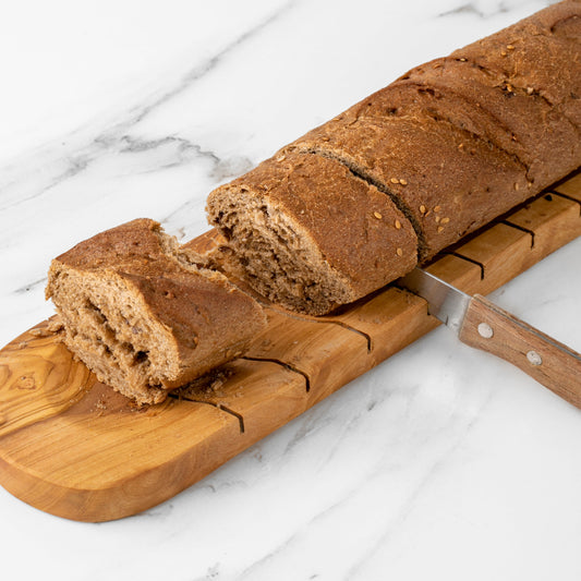 Handmade Olive Wood Bread Board - The Gift Shop