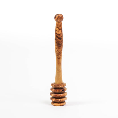 Handmade Olive Wood Honey Dipper - The Gift Shop