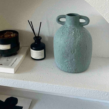 Handmade Wabi Sabi Pottery Vase - Rustic Abstract Form