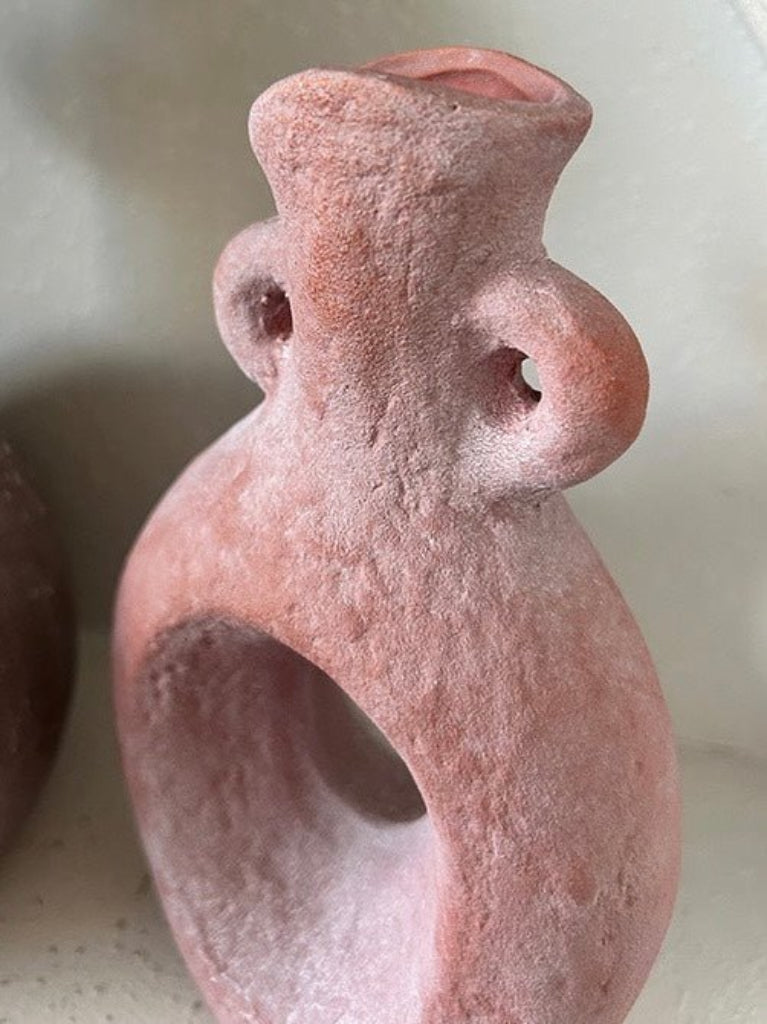 Handmade Wabi Sabi Pottery Vase - Rustic Abstract Form