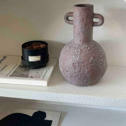 Handmade Wabi Sabi Pottery Vase - Rustic Abstract Form