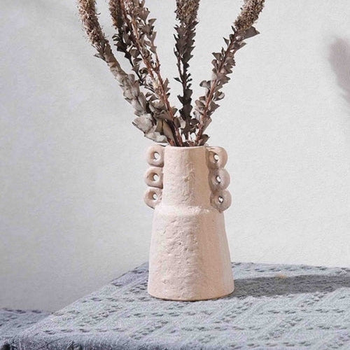 Handmade Wabi Sabi Pottery Vase - Rustic Abstract Form