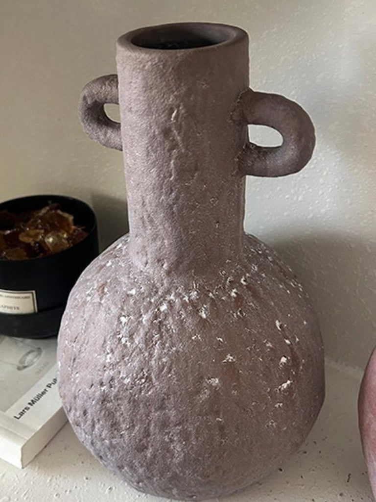Handmade Wabi Sabi Pottery Vase - Rustic Abstract Form