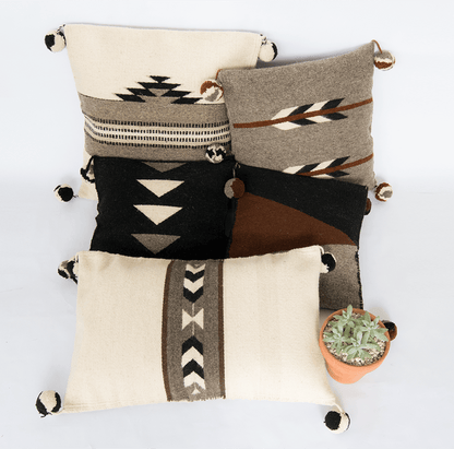 Handmade Wool Pillow – Oaxaca, Mexico – Thoughtful Gift from The Gift Shop UAE
