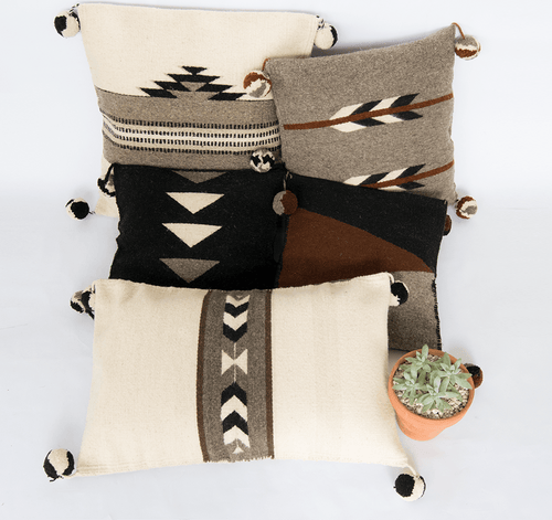Handmade Wool Pillow – Oaxaca, Mexico – Thoughtful Gift from The Gift Shop UAE