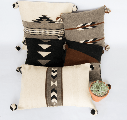 Handmade Wool Pillow – Oaxaca, Mexico – Thoughtful Gift from The Gift Shop UAE