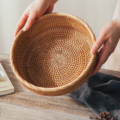 Handwoven Rattan Decorative Woven Baskets Set – Thoughtful Gift from The Gift Shop UAE