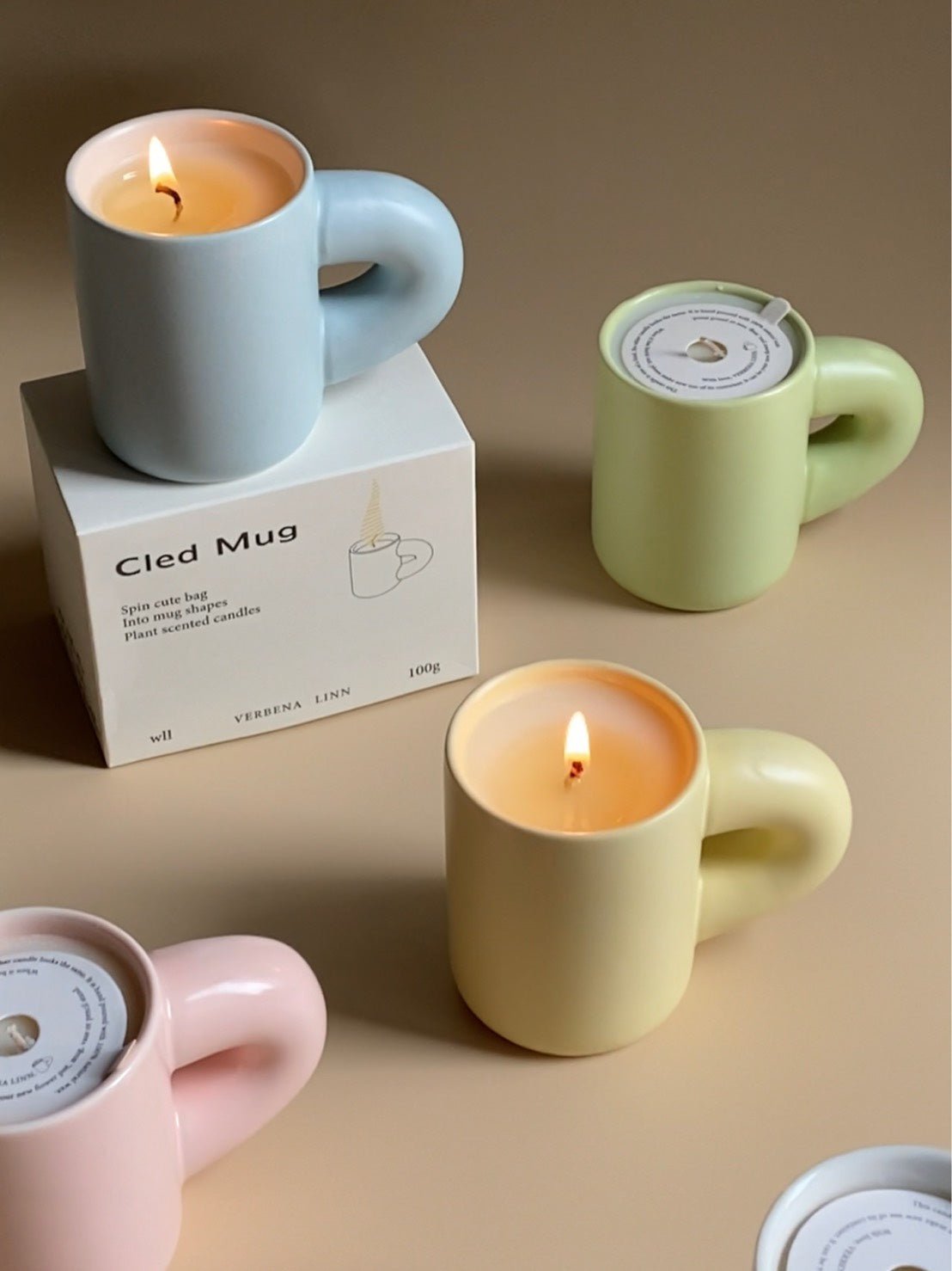 Chubby Scented Candles Soy Wax Candles Cute Whimsical Dopamine Table - The Gift Shop
