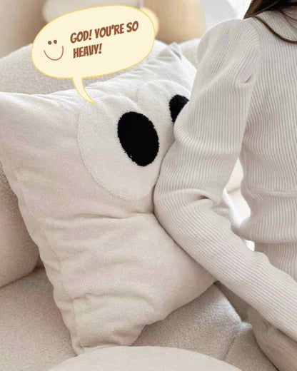 Cute Whimsical Big Eyes Puffy Decorative Throw Pillow - The Gift Shop