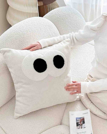 Cute Whimsical Big Eyes Puffy Decorative Throw Pillow - The Gift Shop