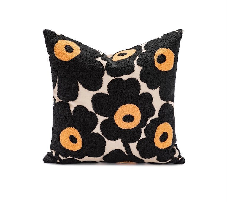 Maximalist Floral Throw Pillow Cover – Playful Charm for Your Home - The Gift Shop