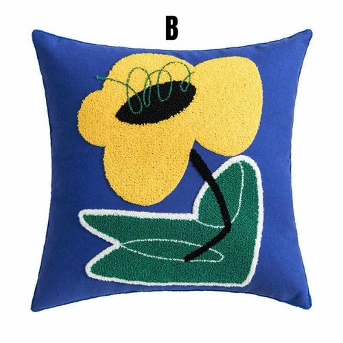 Maximalist Floral Throw Pillow Cover – Playful Charm for Your Home - The Gift Shop