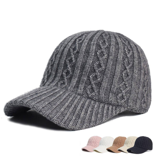 Knitting Wool Baseball Cap in Solid Color – Thoughtful Gift from The Gift Shop UAE