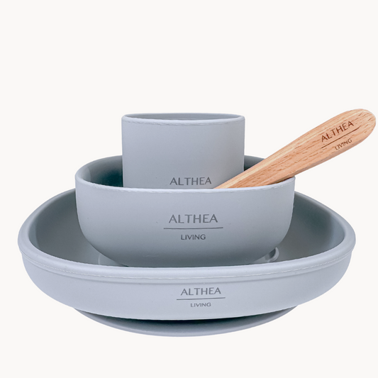 4-Piece Organic Silicone Baby Mealtime Set - The Gift Shop