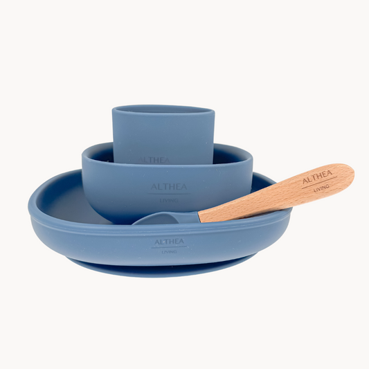 4-Piece Organic Silicone Baby Mealtime Set - The Gift Shop