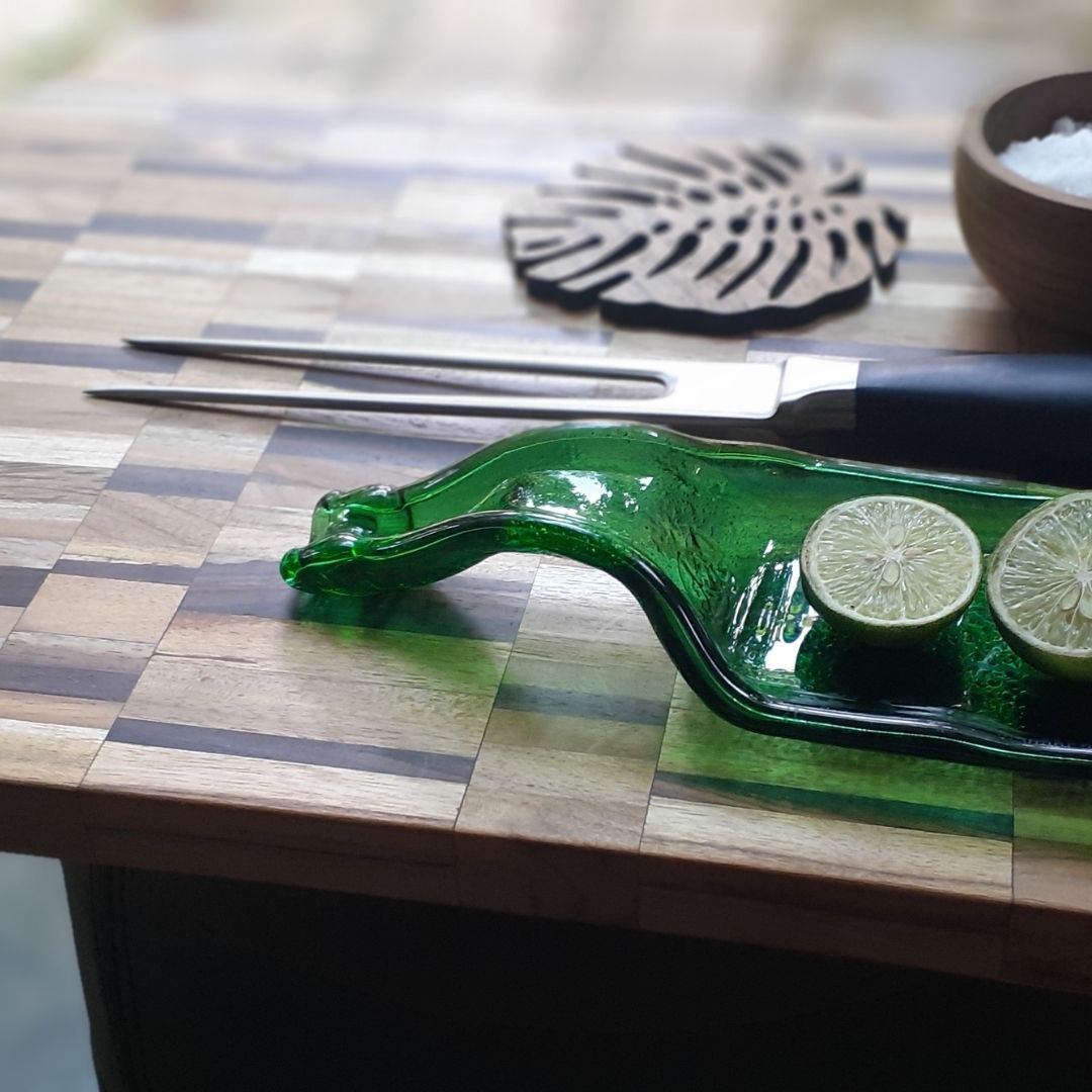Limited Edition End Grain Chopping Board – Reclaimed Hardwood – Thoughtful Gift from The Gift Shop UAE