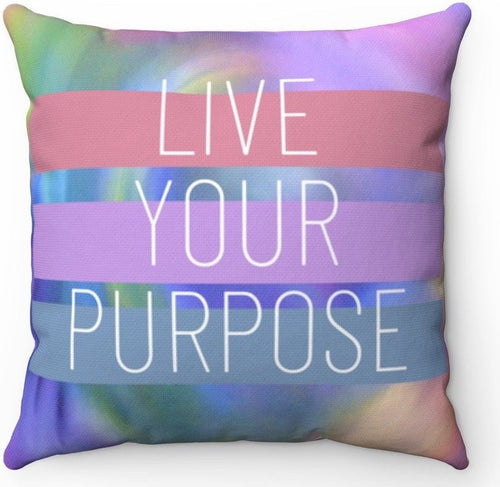Live Your Purpose Double - Sided Cushion – Thoughtful Gift from The Gift Shop UAE