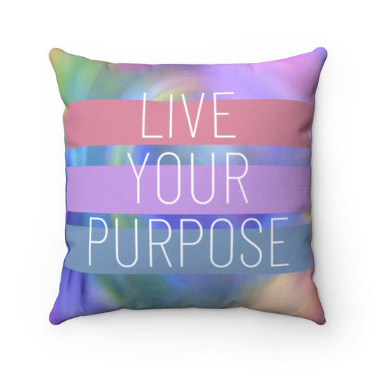Live Your Purpose Double-Sided Cushion - Home Decor