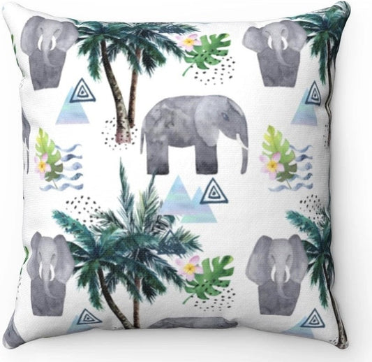 Lucky Elephant Two - Color Sided Cushion – Thoughtful Gift from The Gift Shop UAE
