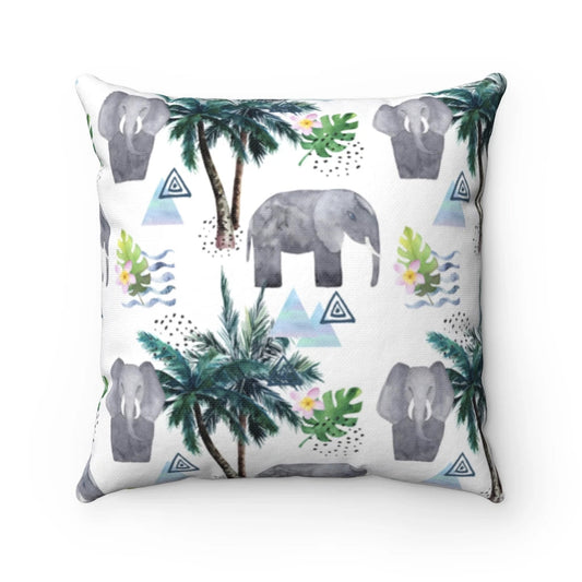 Lucky Elephant Two-Color Sided Cushion - The Gift Shop