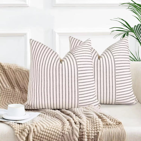 Pinstripe throw pillow cover - The Gift Shop
