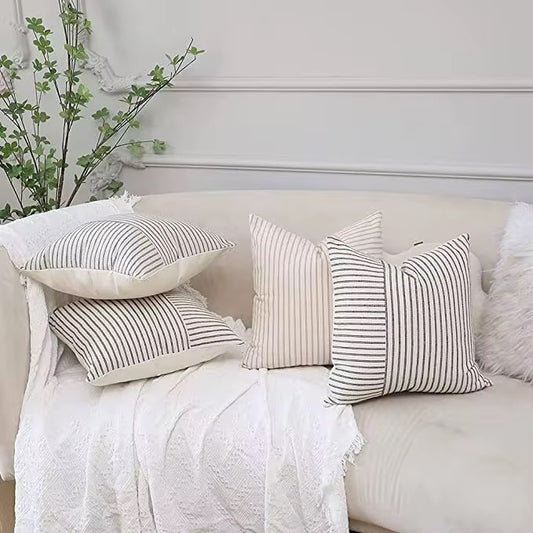 Pinstripe throw pillow cover - The Gift Shop