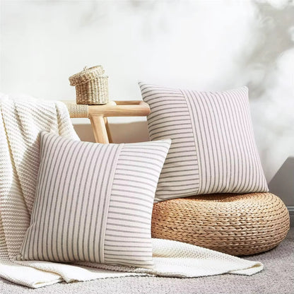 Pinstripe throw pillow cover - The Gift Shop