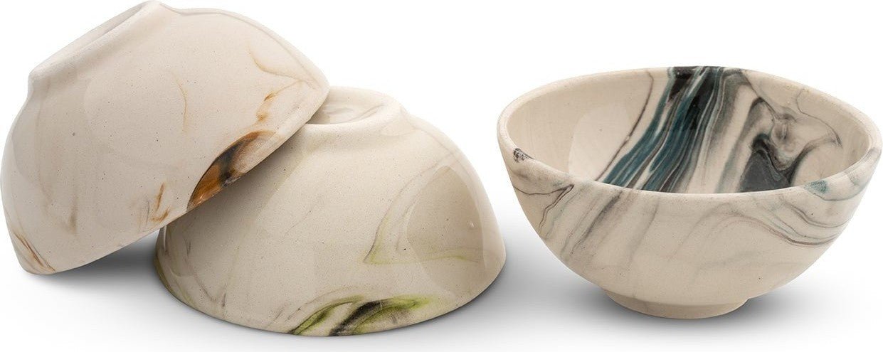 Marble Ceramic Dip Bowls