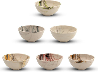 Marble Ceramic Dip Bowls