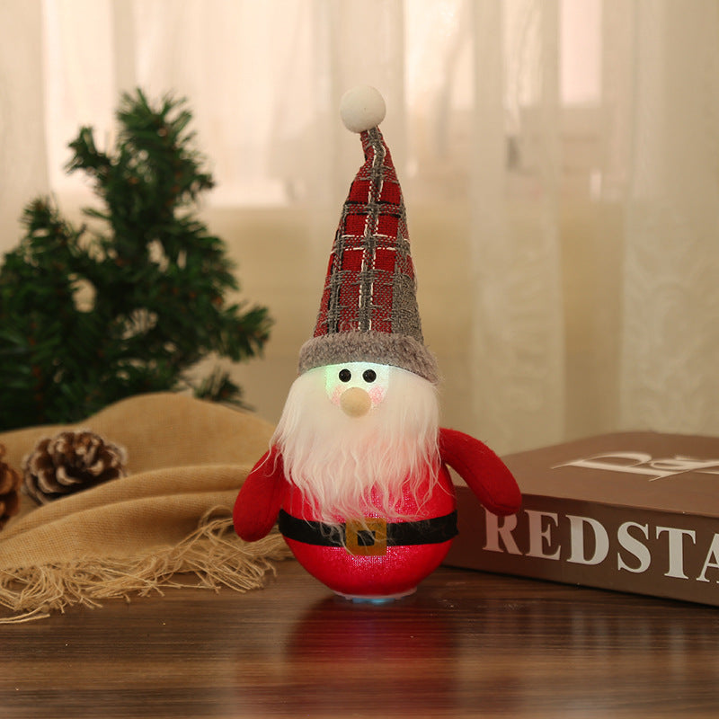 Christmas Ornaments - LED Santa Claus Snowman - The Gift Shop