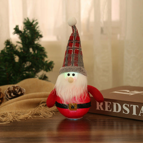 Christmas Ornaments - LED Santa Claus Snowman - The Gift Shop