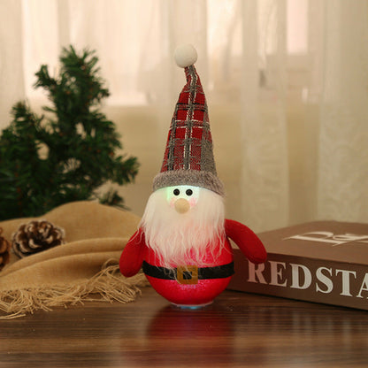 Christmas Ornaments - LED Santa Claus Snowman - The Gift Shop