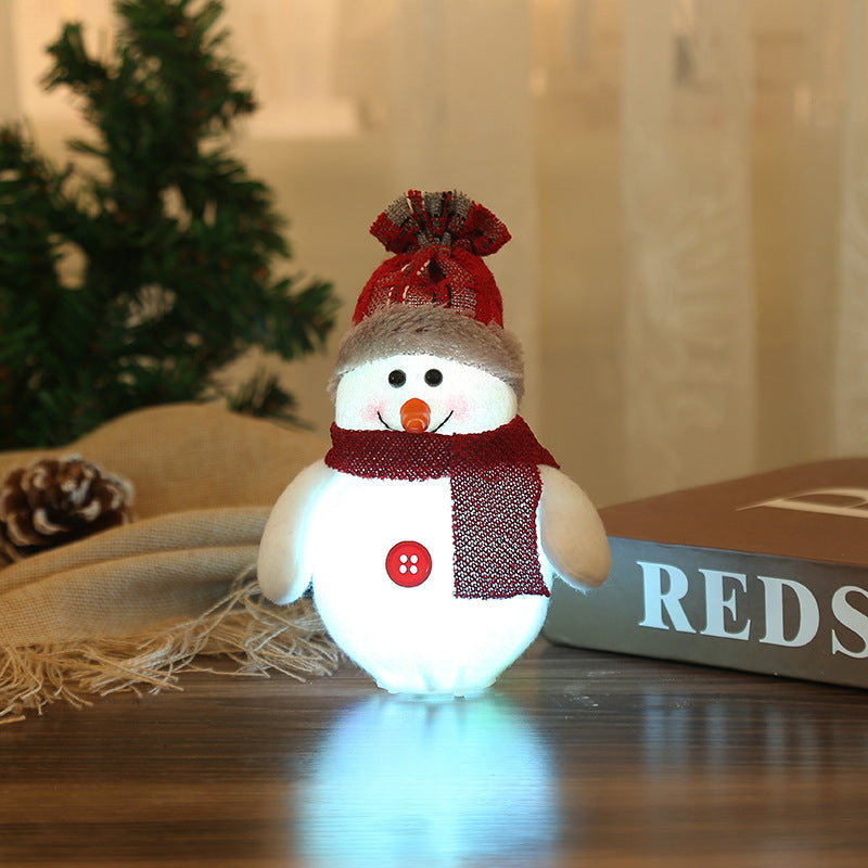 Christmas Ornaments - LED Santa Claus Snowman - The Gift Shop
