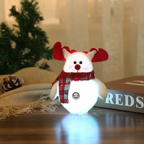Christmas Ornaments - LED Santa Claus Snowman - The Gift Shop