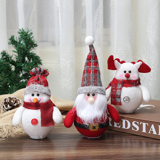Christmas Ornaments - LED Santa Claus Snowman - The Gift Shop