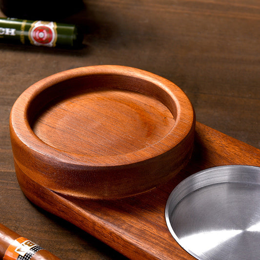 Elegant Wooden Tray with 2-in-1 Design - The Gift Shop