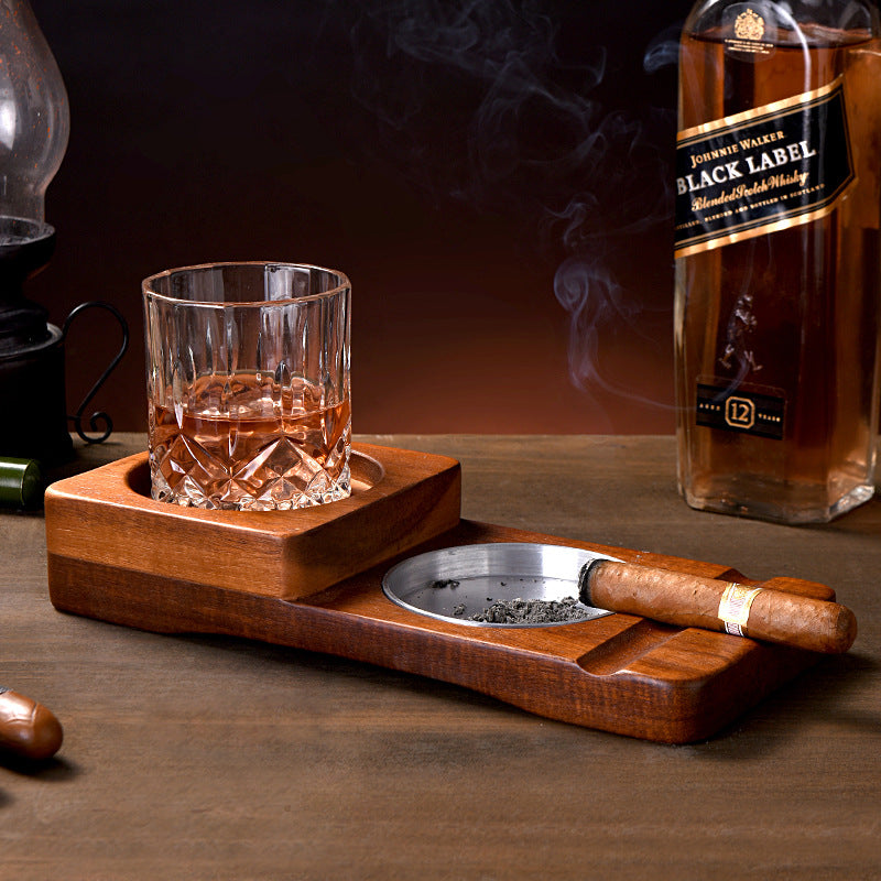 Elegant Wooden Tray with 2-in-1 Design - The Gift Shop