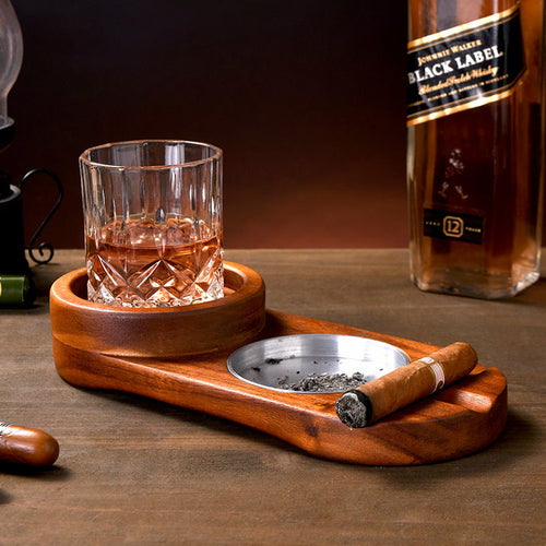 Elegant Wooden Tray with 2-in-1 Design - The Gift Shop