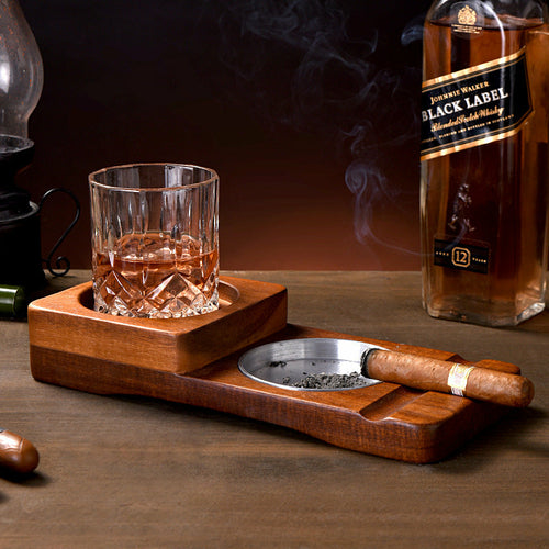 Elegant Wooden Tray with 2-in-1 Design - The Gift Shop