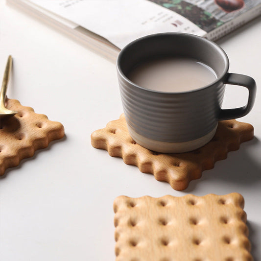 Solid Wood Coaster - Biscuit - The Gift Shop