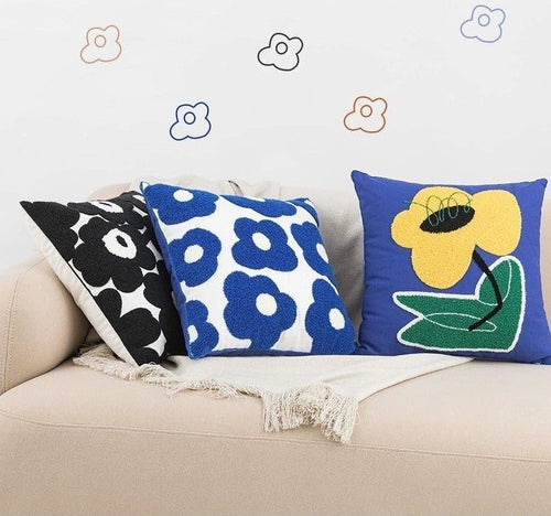 Maximalist Floral Throw Pillow Cover – Thoughtful Gift from The Gift Shop UAE